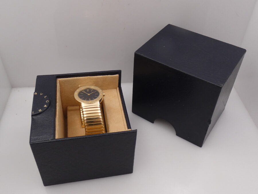 Bulgari Bulgari Tubogas Lady ORO MASSICCIO 18KT BB 26 2T WITH BOX Anni 90's - immagine 12