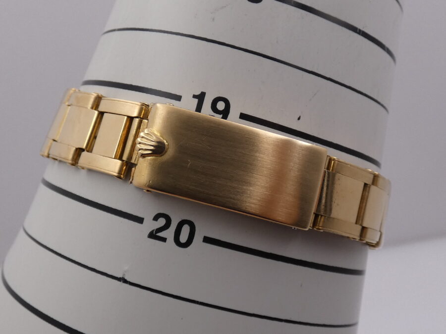 Rolex Oyster Perpetual Date Mid-Size 6827 SIGMA DIAL Oro Massiccio 18Kt ANNO 1975 Bracciale Rivettato Automatico JUST SERVICED - immagine 13