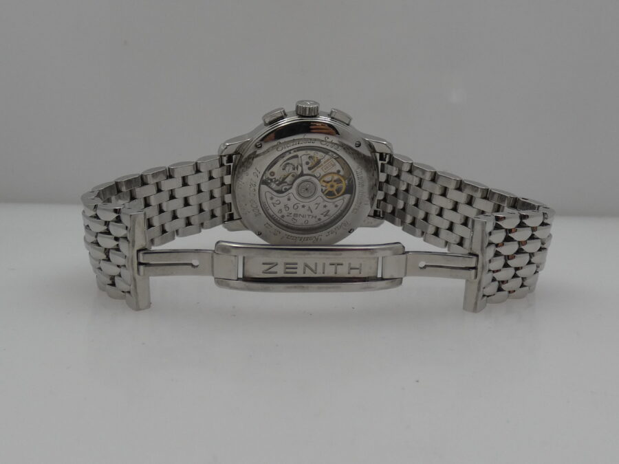 Cronografo Zenith El Primero Star Chronometre With PAPERS Diamonds Bezel Automatico Braccialato Ladies - immagine 14