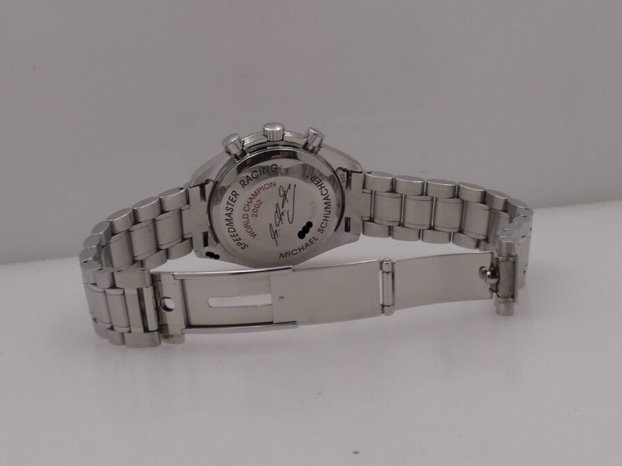 Cronografo Omega Speedmaster Day Date Racing Schumacher Triple Date BOX&PAPERS Anno 2014 Automatico Acciaio EDIZIONE LIMITATA 5555pc Ref. 3529.50.00 - immagine 14