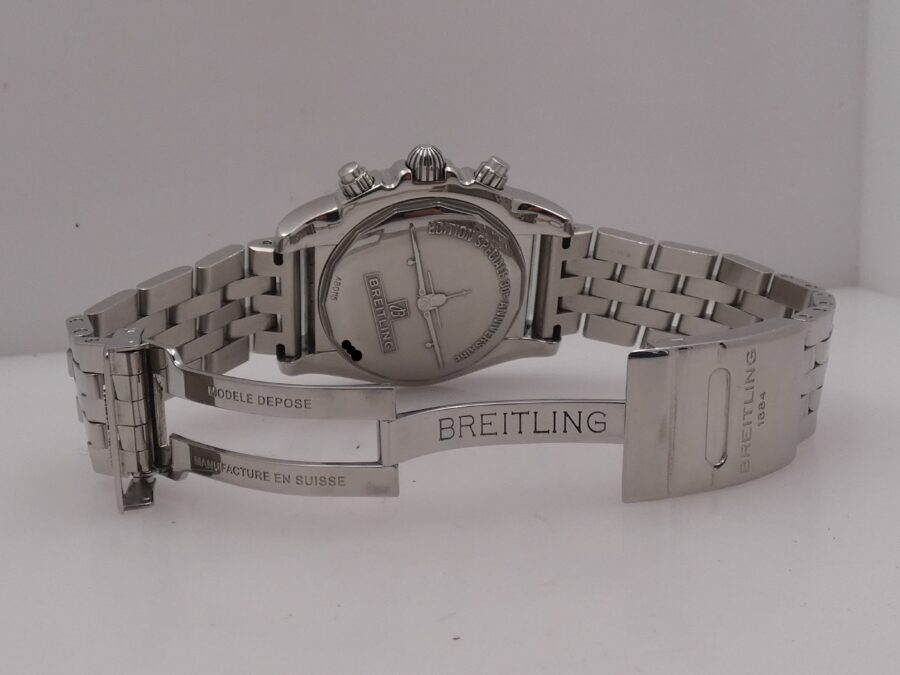 Breitling Chronomat Chronograph 44 Airborne AB0115 With PAPERS Automatic Top Condition YEAR 2015 With Bracelet Edition Speciale 30° Anniversaire Chronometre Certifie - immagine 13