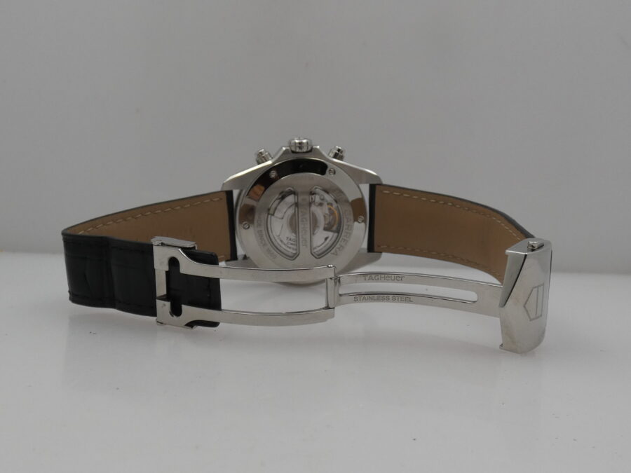 Cronografo TAG Heuer Grand Carrera CAV511A LIKE NEW Automatic Chronometer Calibre 17 Acciaio - immagine 13
