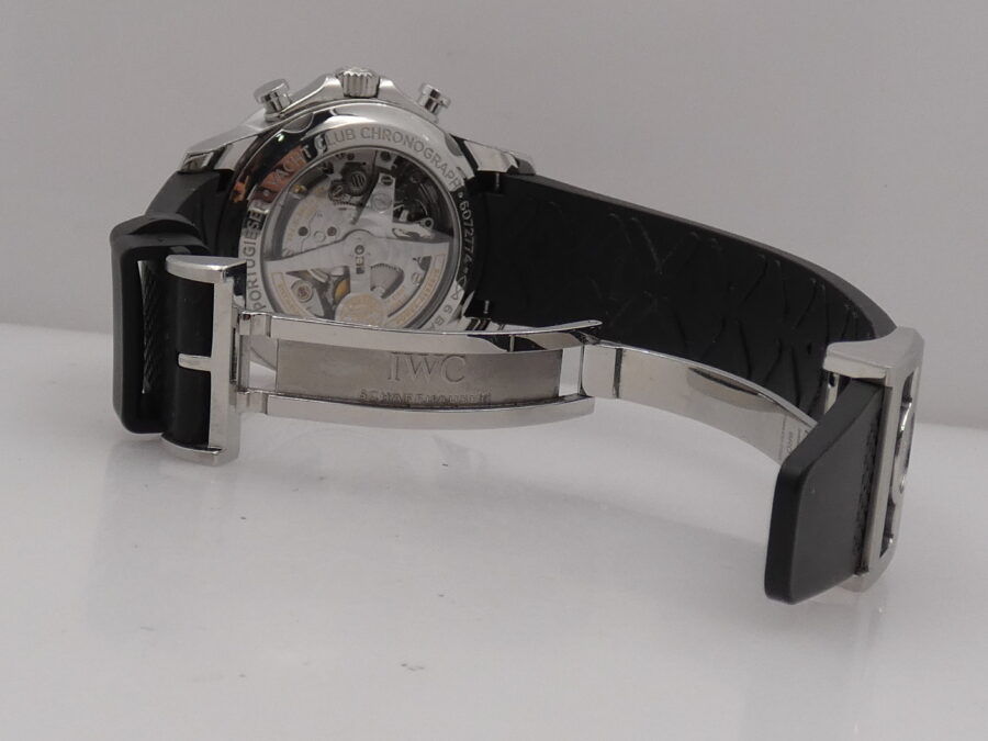 Cronografo IWC Portuguese Yacht Club Flyback IW390502 With PAPERS Automatico ANNO 2017 Acciaio - immagine 13