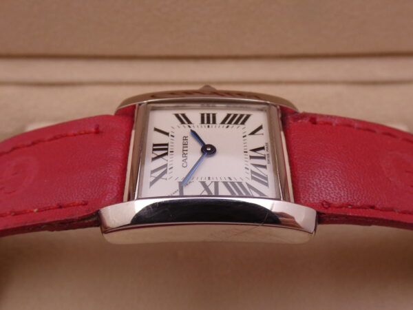 Cartier Tank Française Lady 2403 ORO BIANCO MASSICCIO 18Kt Anni 2000's