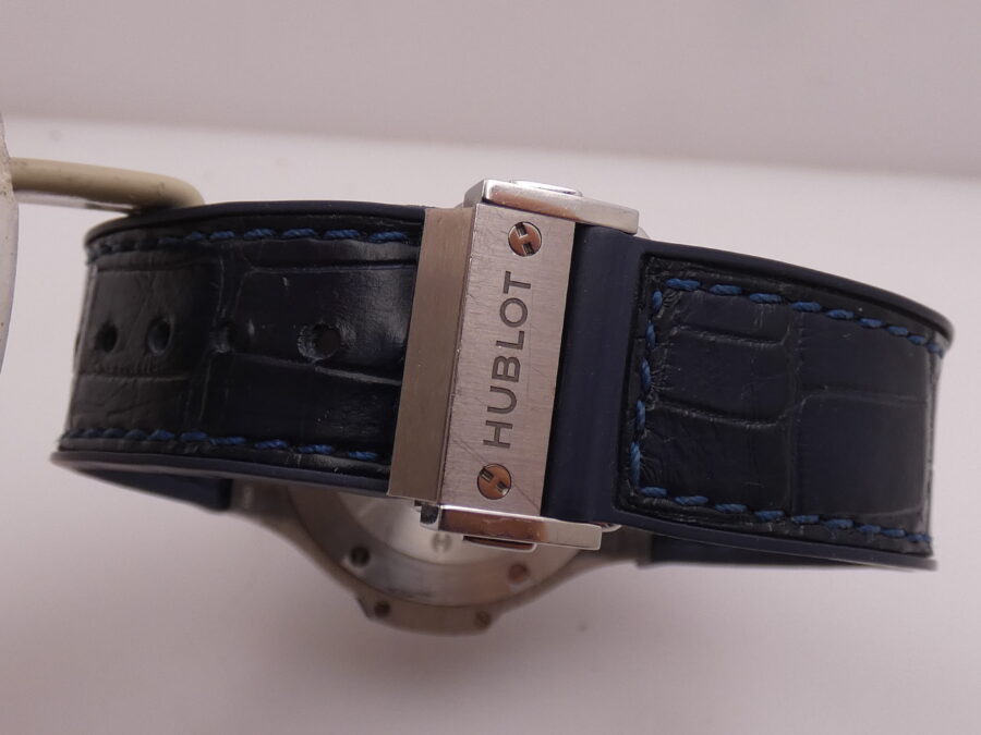 Hublot Big Bang 38 mm Blue Diamonds 1.37ct. Acciaio 361.SX.7170.LR.1204 For Ladies Wonderful Watch - immagine 14