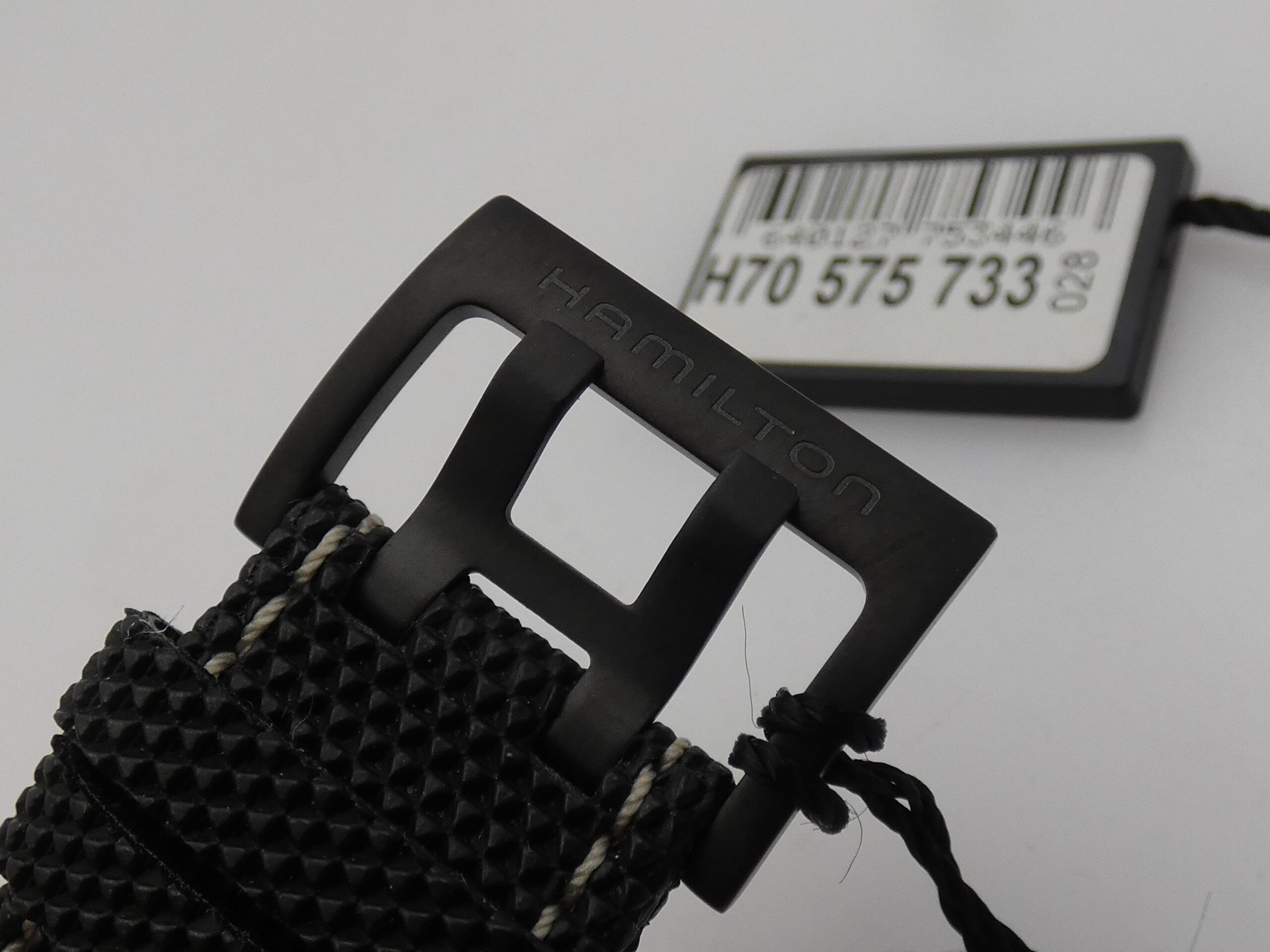 Hamilton Khaki Field Titanio H705757 NEW BOX&PAPERS Automatico MAI INDOSSATO Black PVD - immagine 14