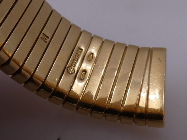 Bulgari Bulgari Tubogas Lady ORO MASSICCIO 18KT BB 26 2T WITH BOX Anni 90's