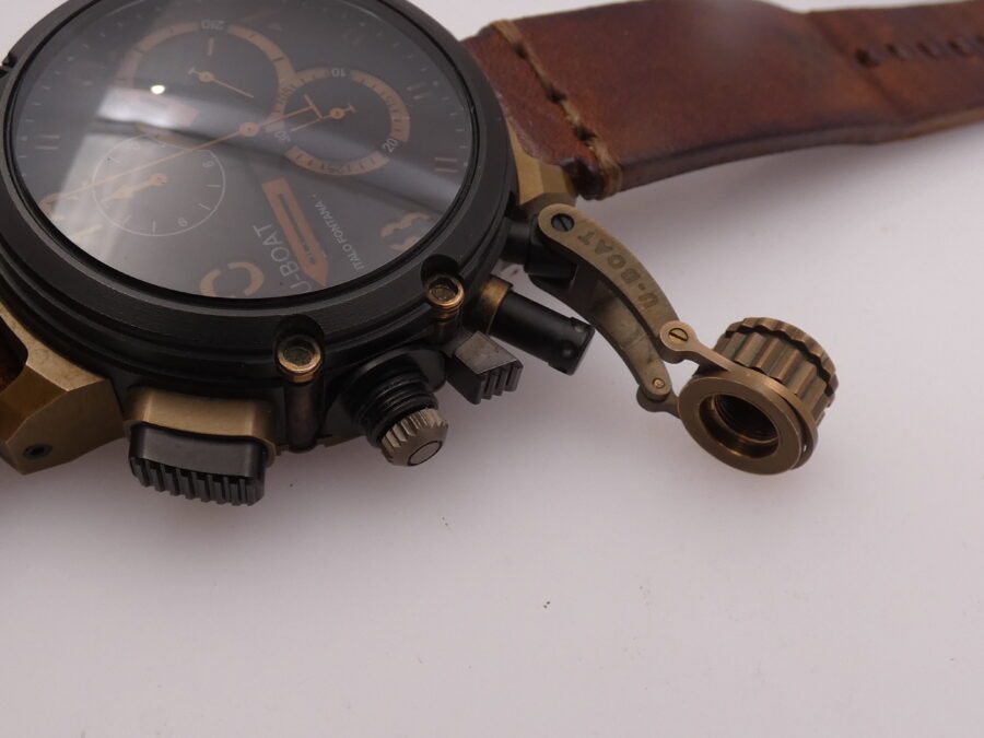 Cronografo U-Boat Chimera Italo Fontana 7475 46mm Bronzo & PVD Nero Limited Edition 300pz - immagine 14