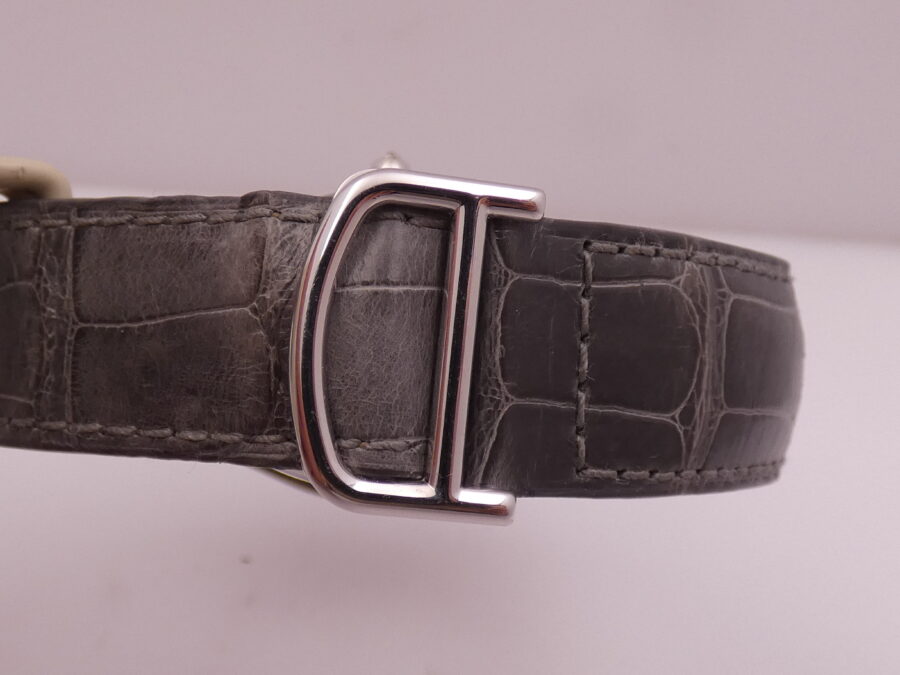 Cartier Tortue 2497 Oro Bianco18Kt Factory Diamonds With PAPERS Anno 2010 Carica Manuale Cal. 430P - immagine 14