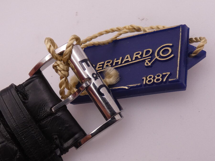 Eberhard & Co. Tazio Nuvolari 41032 AUTOMATIC NEW BOX&PAPERS Mai Indossato Black Perleè Dial Acciaio ANNO 2025 - immagine 14