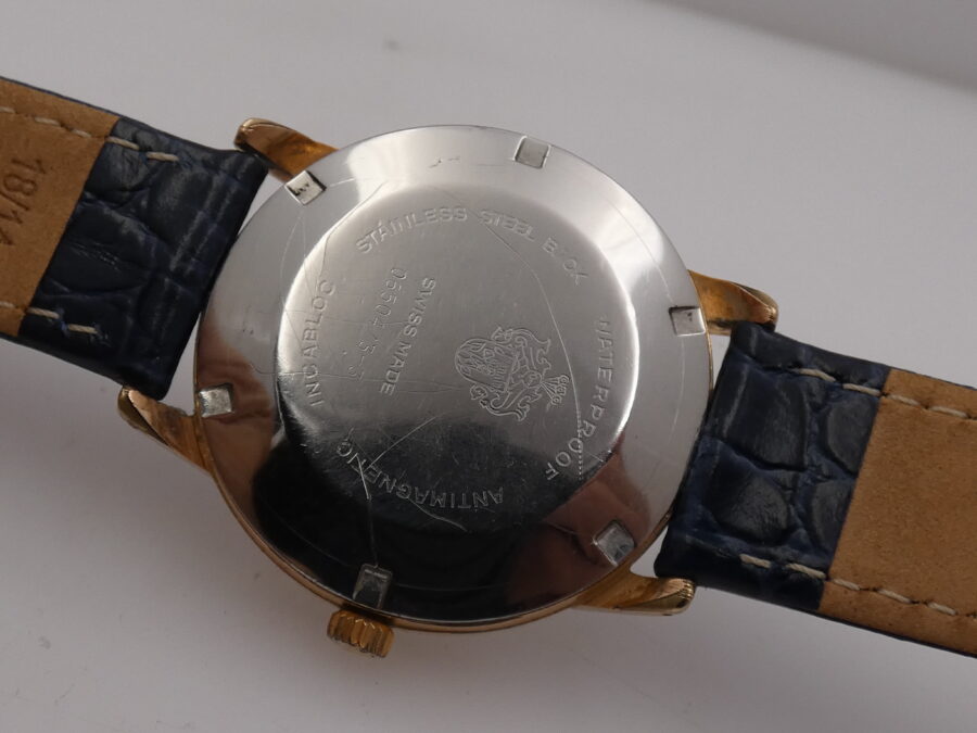 Olma Duo Date Automatic Laminato Oro Rosa 18Kt Anni 60's Vintage - immagine 13