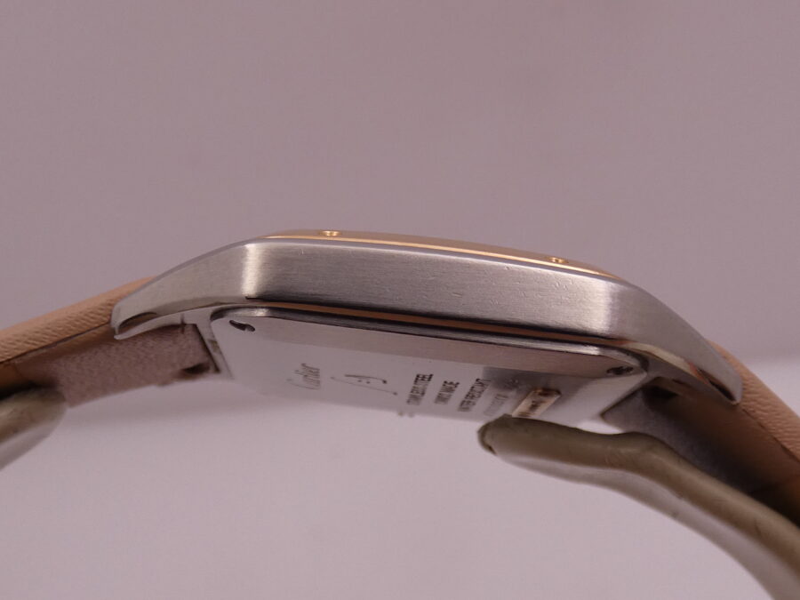 Cartier Santos Dumont Lady 27,5mm Acciaio & Oro Rosa 18Kt 4213 TOP CONDITION For Ladies W2SA0012 - immagine 15