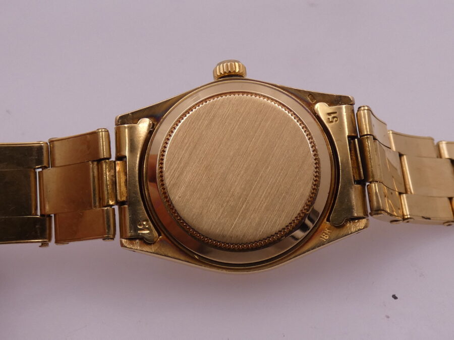 Rolex Oyster Perpetual Date Mid-Size 6827 SIGMA DIAL Oro Massiccio 18Kt ANNO 1975 Bracciale Rivettato Automatico JUST SERVICED - immagine 16