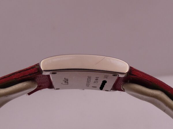 Cartier Tank Française Lady 2403 ORO BIANCO MASSICCIO 18Kt Anni 2000's