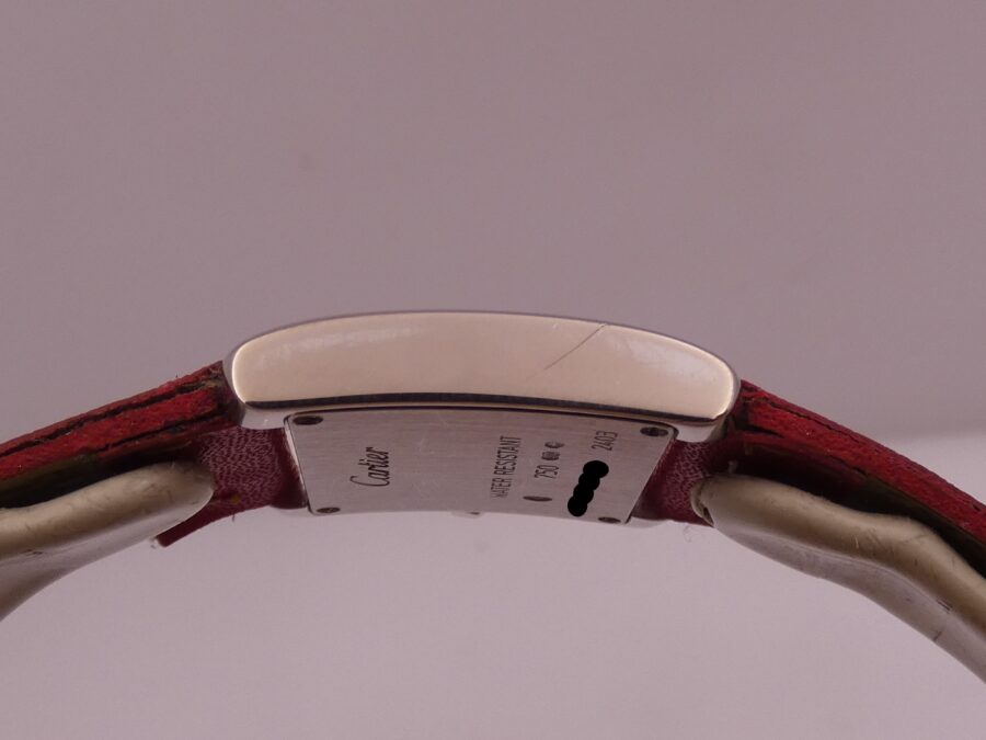 Cartier Tank Française Lady 2403 ORO BIANCO MASSICCIO 18Kt Anni 2000's - immagine 15