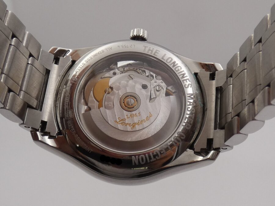 Longines Master Collection DayDate 38,5mm Honeycomb Dial Automatico L2.755.4 Braccialato Acciaio - immagine 16