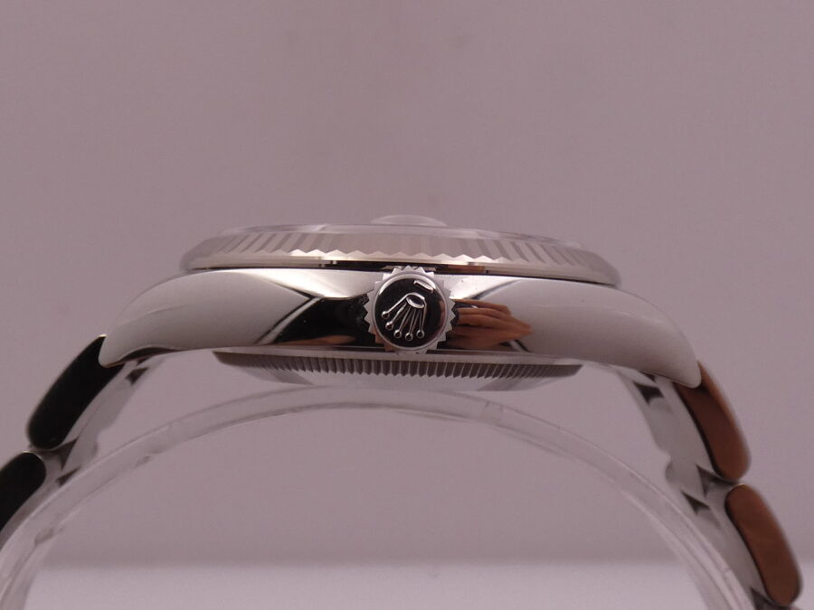 Rolex Datejust 36 126234 NEW BOX&PAPERS Anno 2020 Lunetta Oro Bianco 18Kt MAI INDOSSATO Automatico - immagine 16