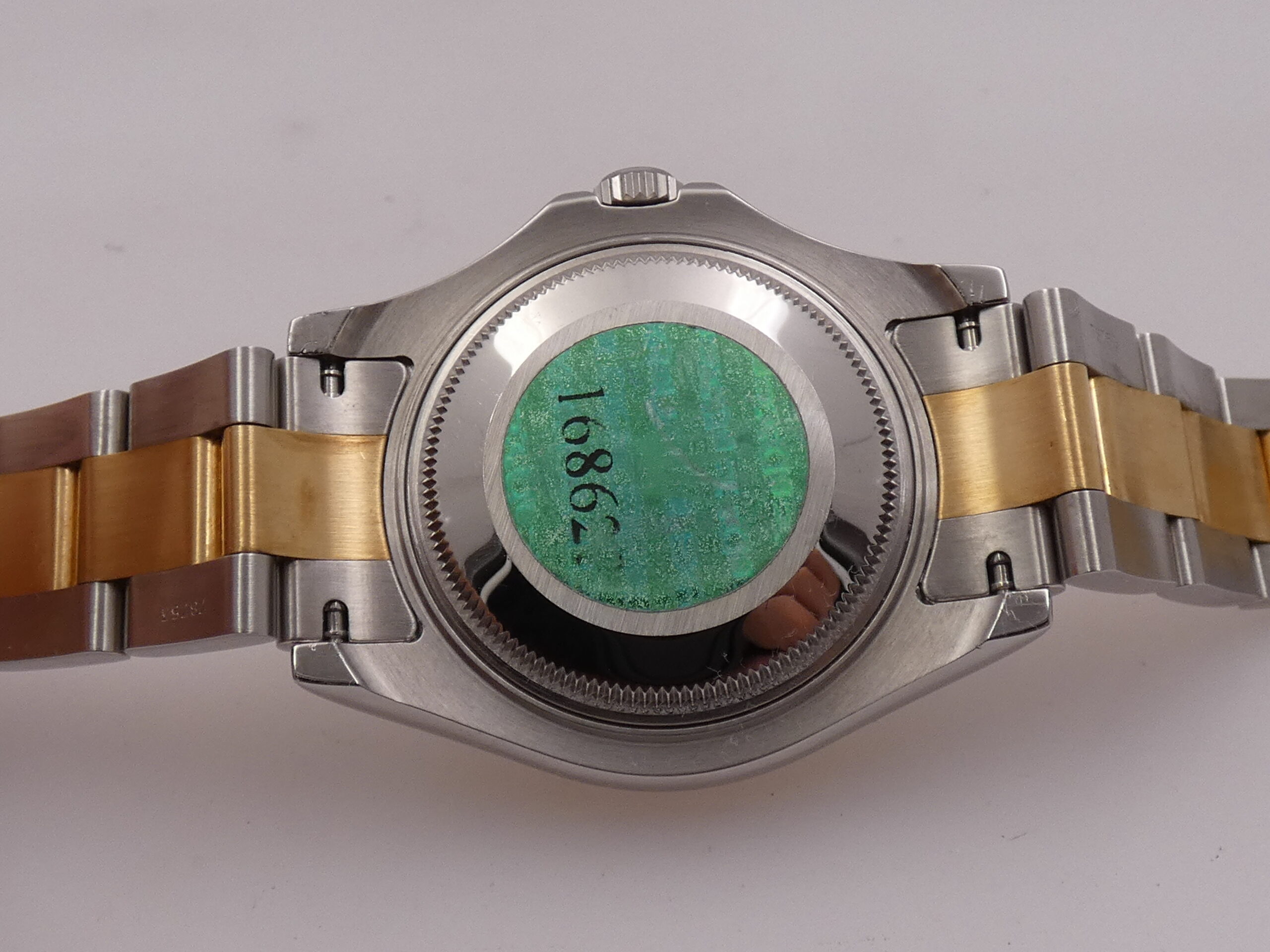 Rolex Yacht-Master 168623 Acciaio&Oro 18Kt TOP CONDITION Automatico ANNO 2002 Like New Blue Dial - immagine 16