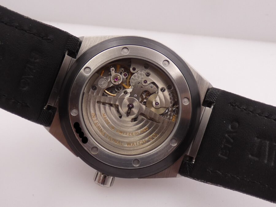 IWC Ingenieur Automatic IW3234 With PAPERS Lunetta Nera In Ceramica Acciaio - immagine 17