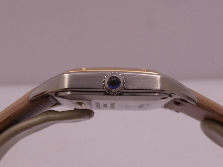 Cartier Santos Dumont Lady 27,5mm Acciaio & Oro Rosa 18Kt 4213 TOP CONDITION For Ladies W2SA0012 - immagine 16