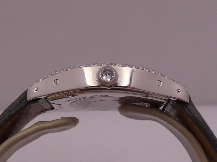 Cartier Tortue 2497 Oro Bianco18Kt Factory Diamonds With PAPERS Anno 2010 Carica Manuale Cal. 430P - immagine 16