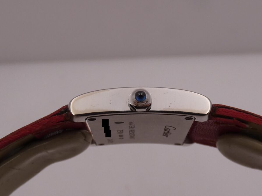 Cartier Tank Française Lady 2403 ORO BIANCO MASSICCIO 18Kt Anni 2000's - immagine 16