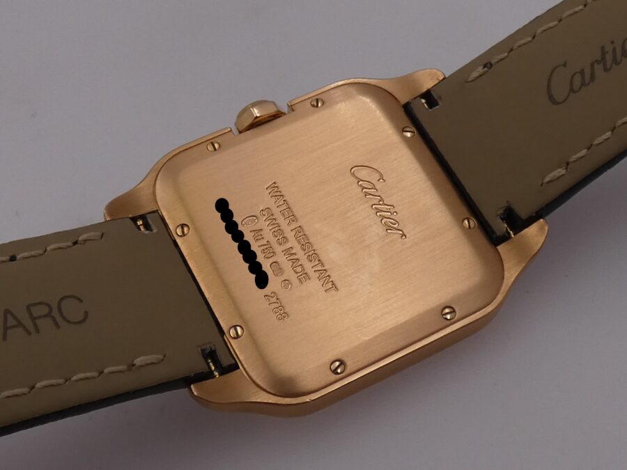 Cartier Santos Dumont Oro Rosa18Kt W2009251 BOX&PAPERS Anno 2023 TOP CONDITION Never Polished - immagine 17