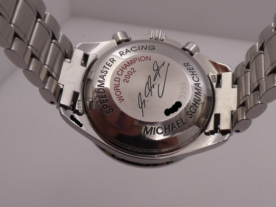 Cronografo Omega Speedmaster Day Date Racing Schumacher Triple Date BOX&PAPERS Anno 2014 Automatico Acciaio EDIZIONE LIMITATA 5555pc Ref. 3529.50.00 - immagine 18