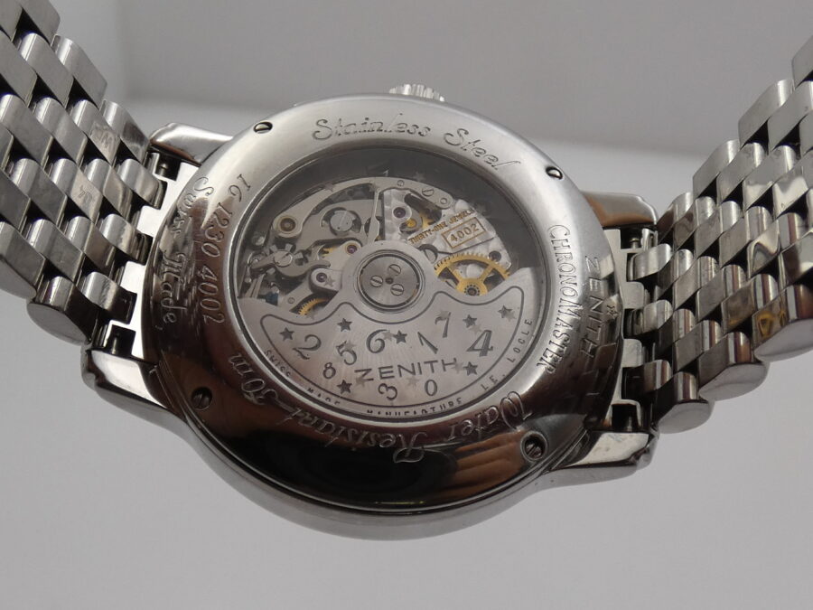 Cronografo Zenith El Primero Star Chronometre With PAPERS Diamonds Bezel Automatico Braccialato Ladies - immagine 18