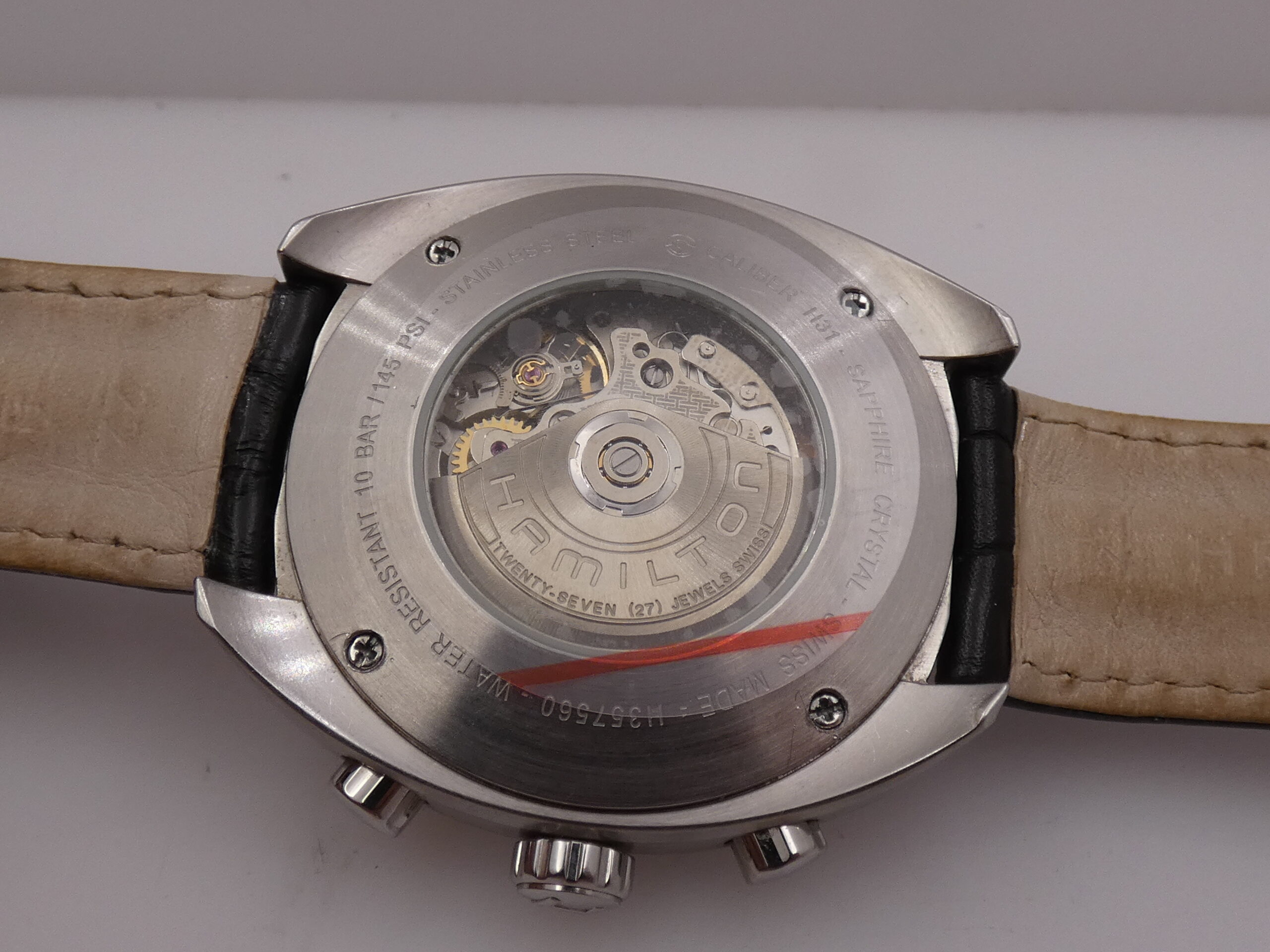 Cronografo Hamilton Pan Europ Bicompax 45mm LIKE NEW BOX&PAPERS Automatico Acciaio Ref. H357567 - immagine 17