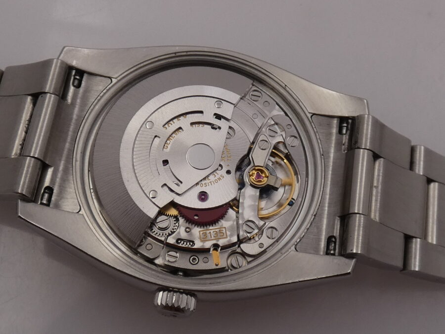 Rolex Oyster Perpetual Date 115234 Factory Salmon Diamond Dial With BOX Lunetta Oro Bianco 18Kt ANNO 2015 Automatico Acciaio - immagine 18