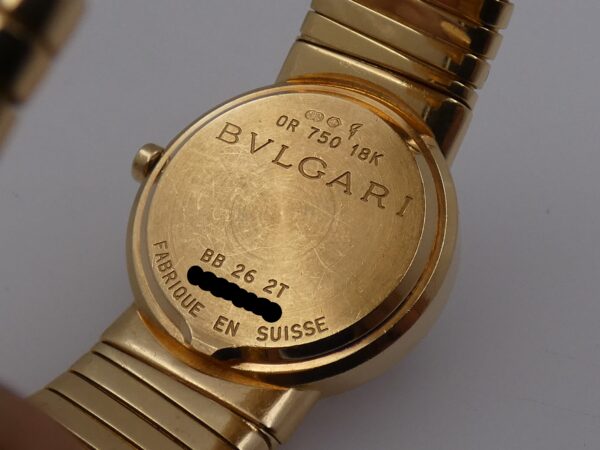 Bulgari Bulgari Tubogas Lady ORO MASSICCIO 18KT BB 26 2T WITH BOX Anni 90's