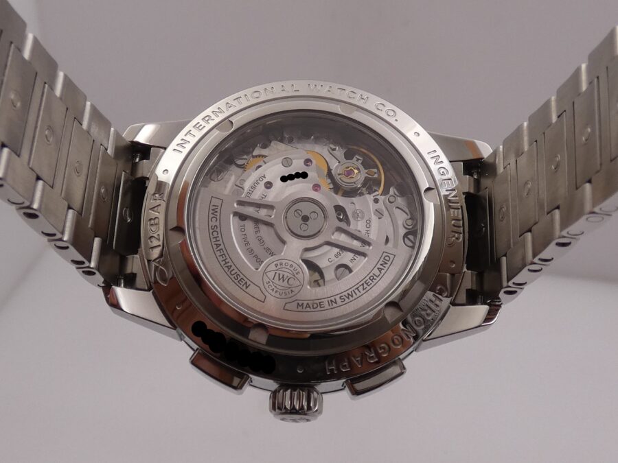 Cronografo IWC Ingenieur IW380802 With PAPERS Anno 2019 Blue Dial Automatic TOP CONDITION Acciaio - immagine 17