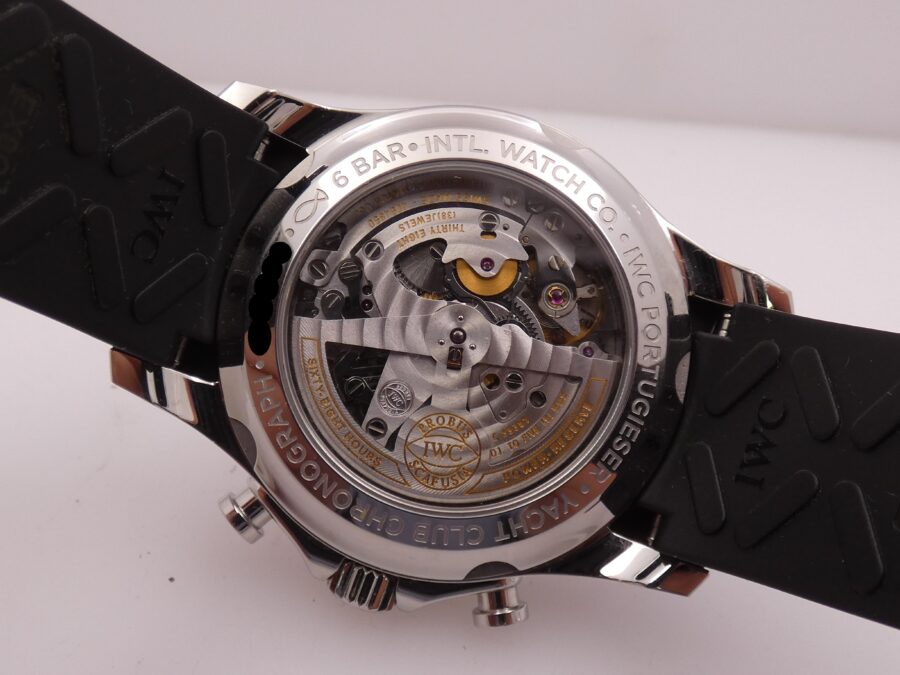 Cronografo IWC Portuguese Yacht Club Flyback IW390502 With PAPERS Automatico ANNO 2017 Acciaio - immagine 17