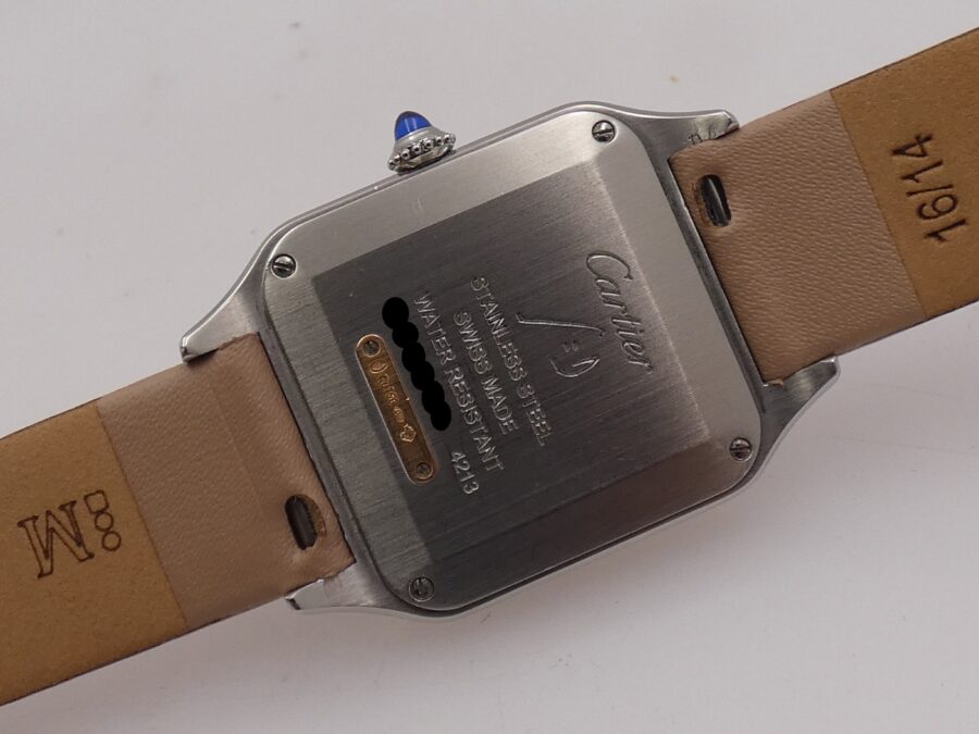 Cartier Santos Dumont Lady 27,5mm Acciaio & Oro Rosa 18Kt 4213 TOP CONDITION For Ladies W2SA0012 - immagine 17