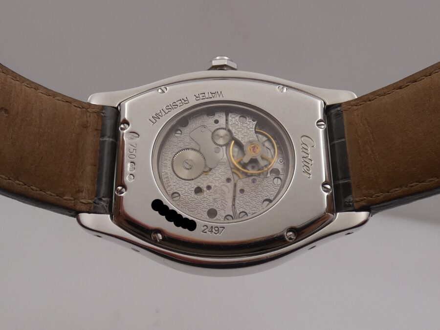 Cartier Tortue 2497 Oro Bianco18Kt Factory Diamonds With PAPERS Anno 2010 Carica Manuale Cal. 430P - immagine 17