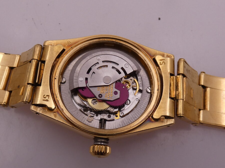 Rolex Oyster Perpetual Date Mid-Size 6827 SIGMA DIAL Oro Massiccio 18Kt ANNO 1975 Bracciale Rivettato Automatico JUST SERVICED - immagine 18