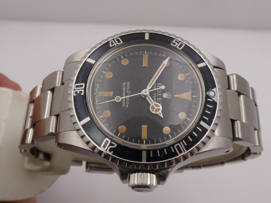 Rolex Submariner (No Date) 5513 SERIF Hazelnut Dial MK1 Open Six Automatico Braccialato Anno 1970/1971 - immagine 3