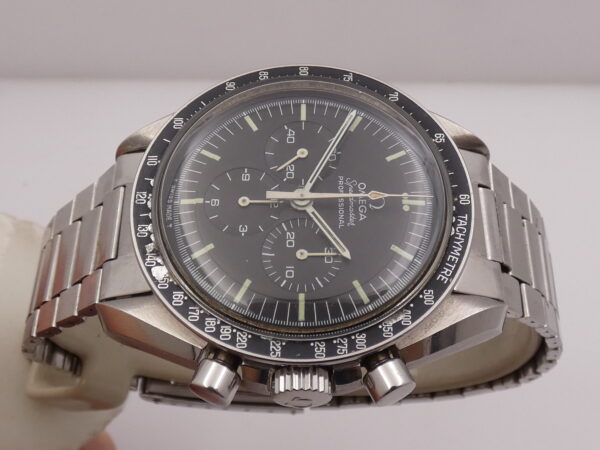 Cronografo Omega Speedmaster Professional Moonwatch Tritium 145.022 With PAPERS ANNO 1972 RARO BRACCIALE ELASTICO 1039/516