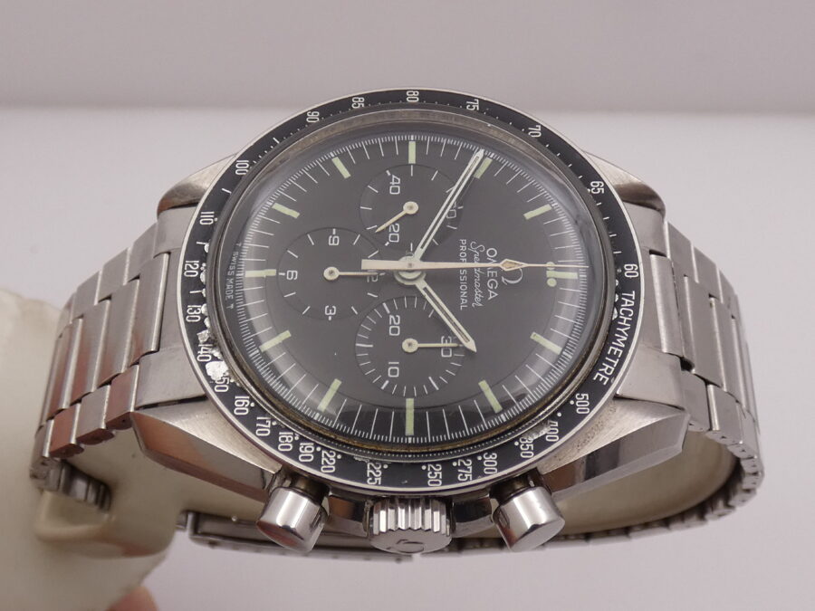 Cronografo Omega Speedmaster Professional Moonwatch Tritium 145.022 With PAPERS ANNO 1972 RARO BRACCIALE ELASTICO 1039/516 - immagine 3
