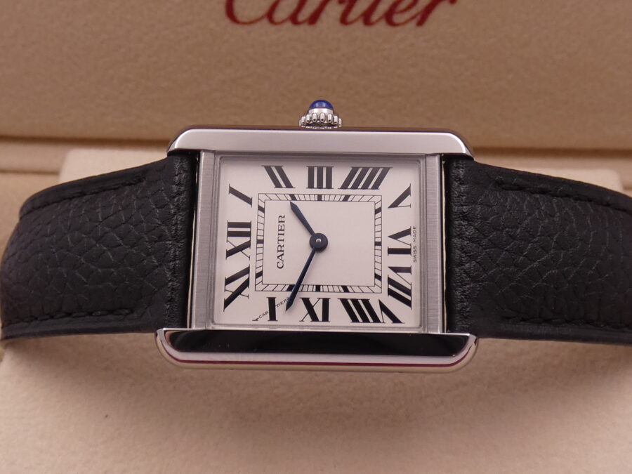 Cartier Tank Solo Steel 3170 LIKE NEW With PAPERS Anno 2021 For Ladies - immagine 3
