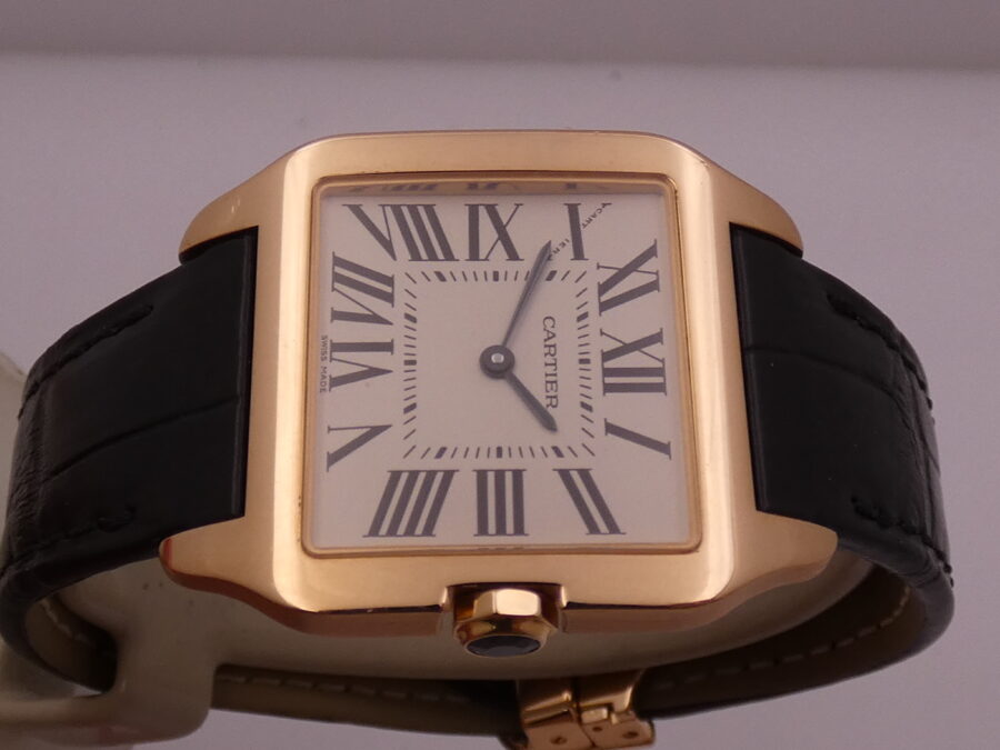 Cartier Santos Dumont Oro Rosa18Kt W2009251 BOX&PAPERS Anno 2023 TOP CONDITION Never Polished - immagine 3