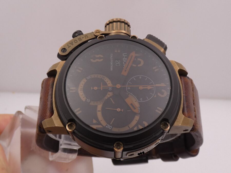 Cronografo U-Boat Chimera Italo Fontana 7475 46mm Bronzo & PVD Nero Limited Edition 300pz - immagine 3