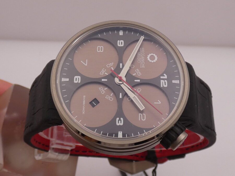 Meccaniche Veloci Quattro Valvole 42 SoloTempo N.O.S. New Old Stock Titanio Automatico Ref. W121K048 - immagine 4