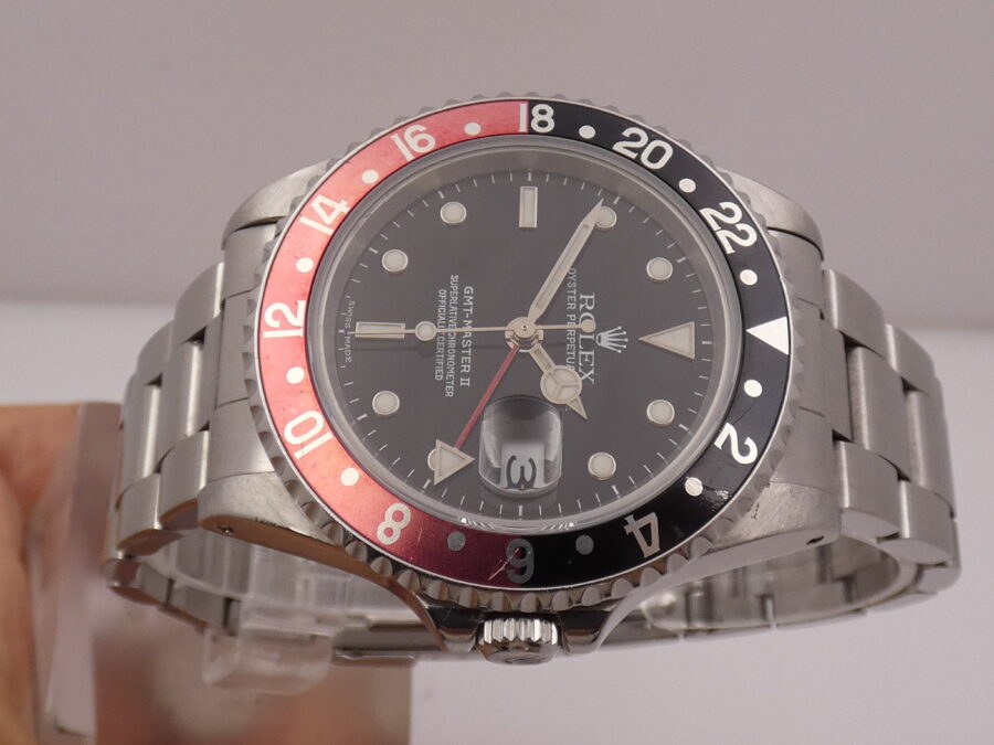 Rolex GMT-Master II 16710 Coke FADED BEZEL Anno1999 Automatico Bracciale Oyster JUST SERVICED - immagine 4