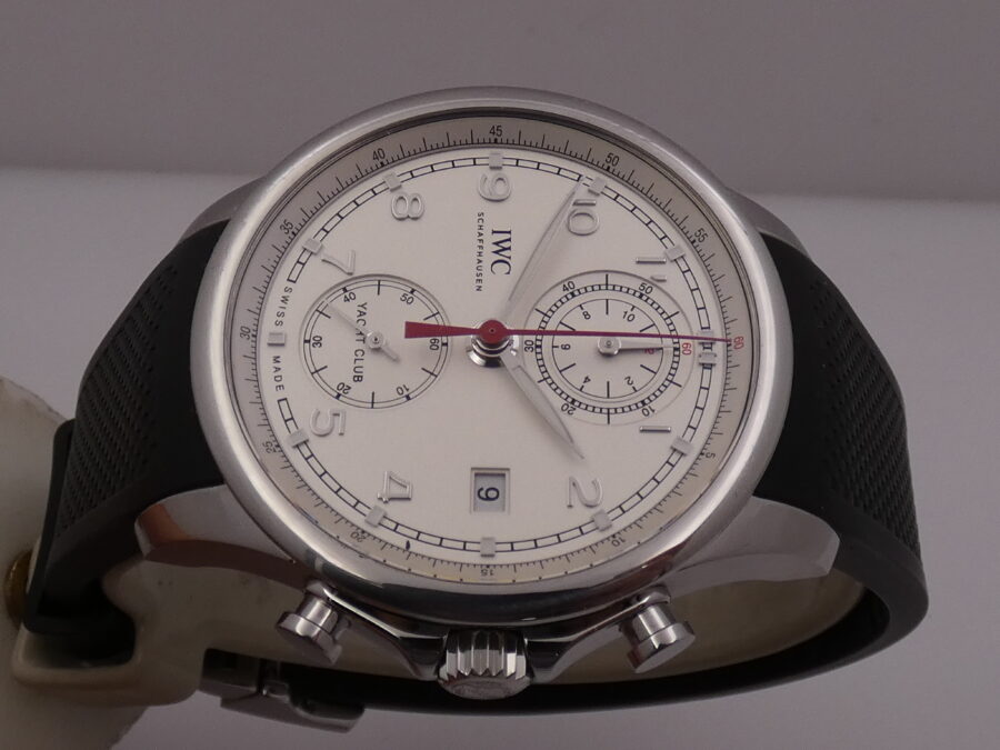 Cronografo IWC Portuguese Yacht Club Flyback IW390502 With PAPERS Automatico ANNO 2017 Acciaio - immagine 3