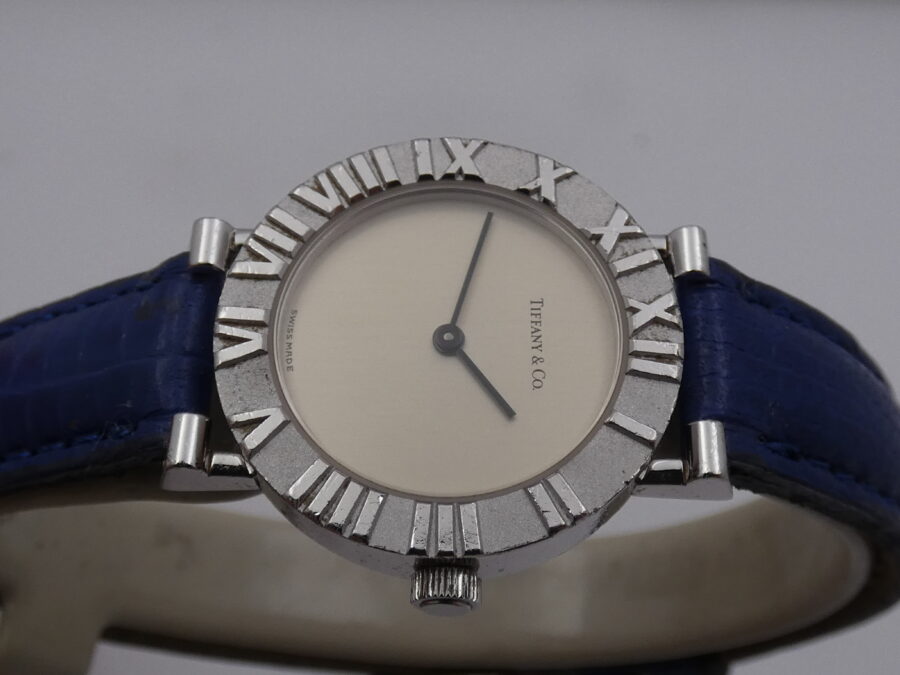 Tiffany Atlas Lady 24mm L0604 ARGENTO 925 Anni 90's Orologio Ladies - immagine 3