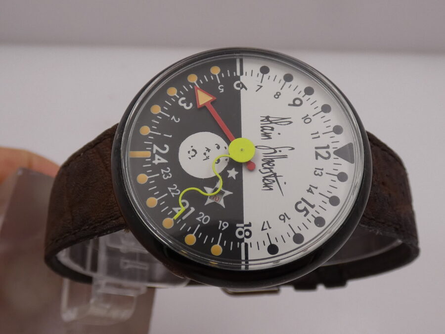 Alain Silberstein Creations Mono Hand Night & Day 24H Black Pvd ANNI '2000s Orologio - immagine 3