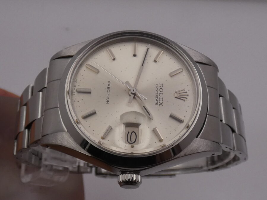 Rolex Oysterdate Precision 6694 Anno 1970 Original Dial Carica Manuale Vintage Braccialato - immagine 4