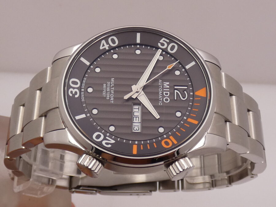 Mido Multifort Day Date Automatic LIKE NEW BOX&PAPERS ANNO 2024 Dual Crown Steel Ref. M005930A - immagine 4